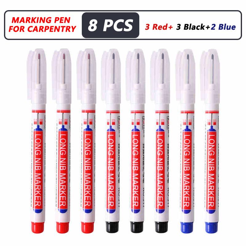 20mm Tiefloch Langspitzenmarker Für Metall Perforierstift Wasserdicht Badezimmer Holzbearbeitung Dekoration Mehrzweck