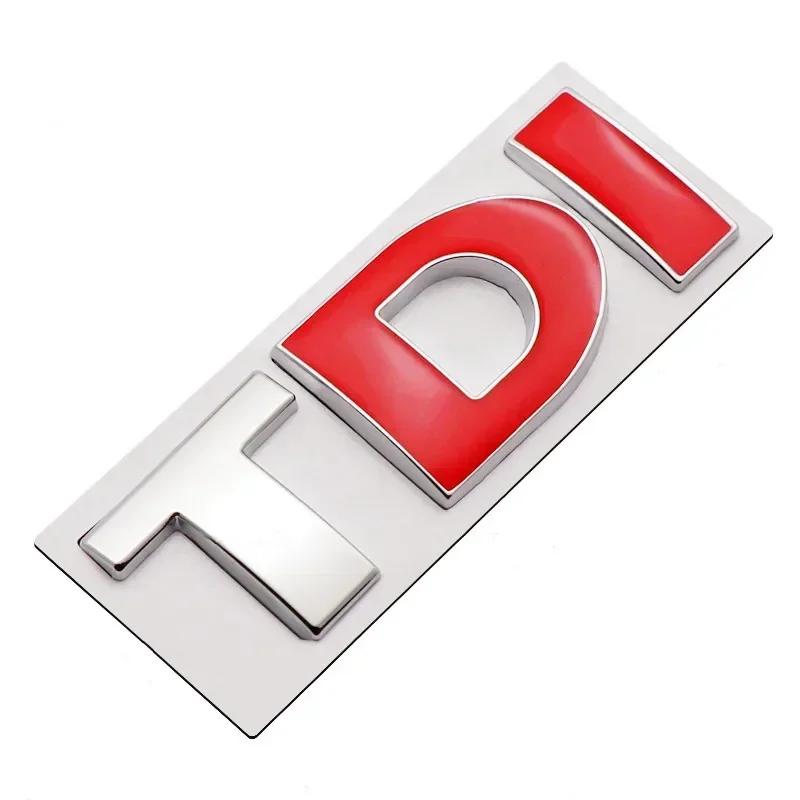 3D Metal TSI TDI GTD GLI Rear Trunk Car Emblem Badge Decals Auto Sticker For VW Volkswagen Polo Golf Passat Jetta Scirocco MK4