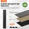 Wood Slat Acoustic Panels 7.9 X 94.5 Inch for Modern Wall Decor Black Oak