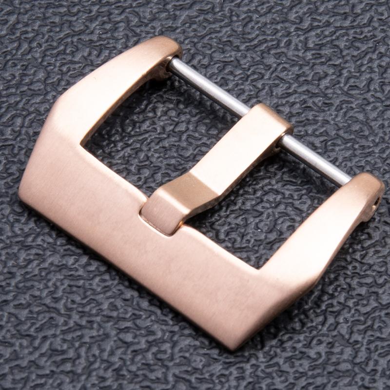 Stainless Steel Pin Tang Buckle Rubber Leather Watchband 18mm 20mm 22mm 24mm 26mm For Panerai Wristband Screw Clasp Accessories