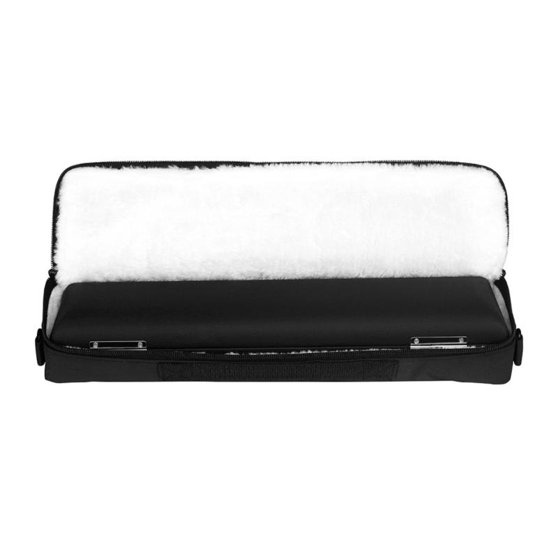 Simple 16 Hole Flute Case Black Oxford Cloth Flute Carrying Bag Easy To Carry