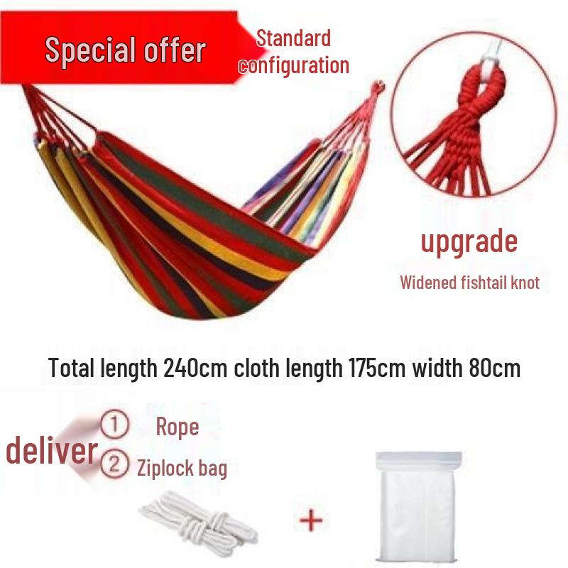 University Dorm Hanging Hammock Chair - Indoor Student Single Swing