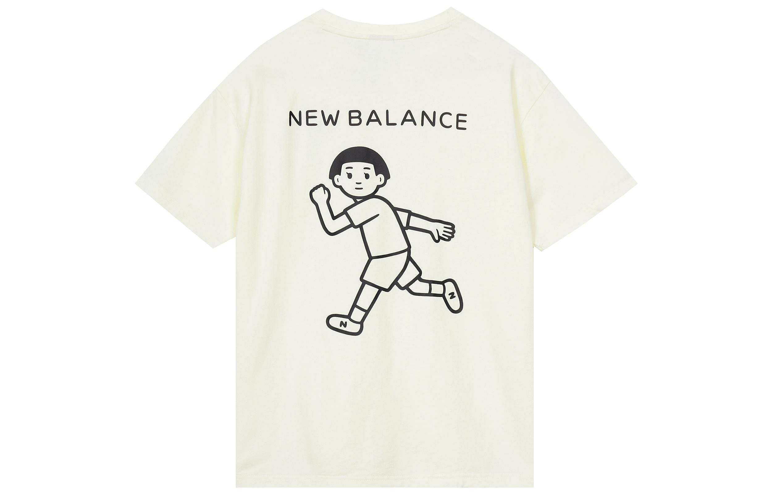 New Balance Noritake Collection Set in Sleeve T Shirt Women s Ivory White AWT02379-IV L