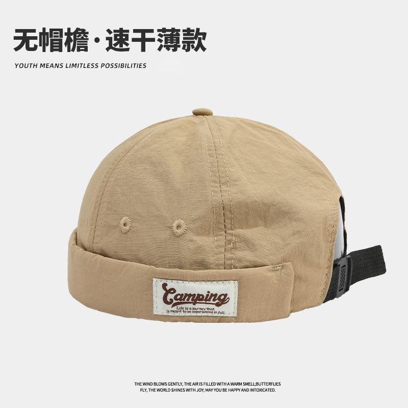 

Летняя меховая шапка-дыня быстросохнущая дышащая модная универсальная уличная нишевая мужская и женская тонкая шапка землевладельца One Size (55-58cm)