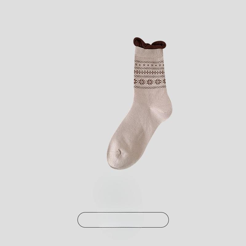 Female Autumn and Winter Anti Pilling Sweat Absorption Deodorant In The Tube Stack Socks