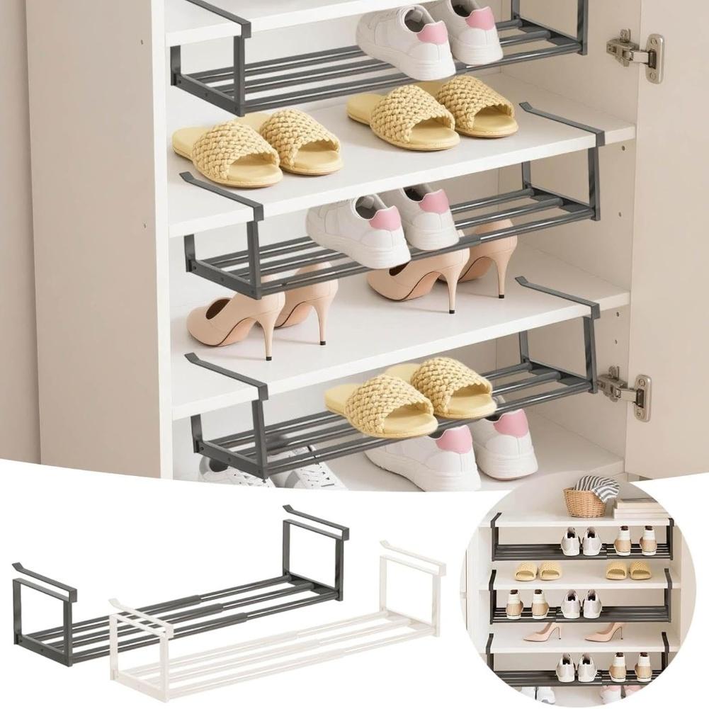 Telescopic Expandable Cabinet Shelf for Efficient Storage Organize For Shoes and Household Goods in Limited Spaces