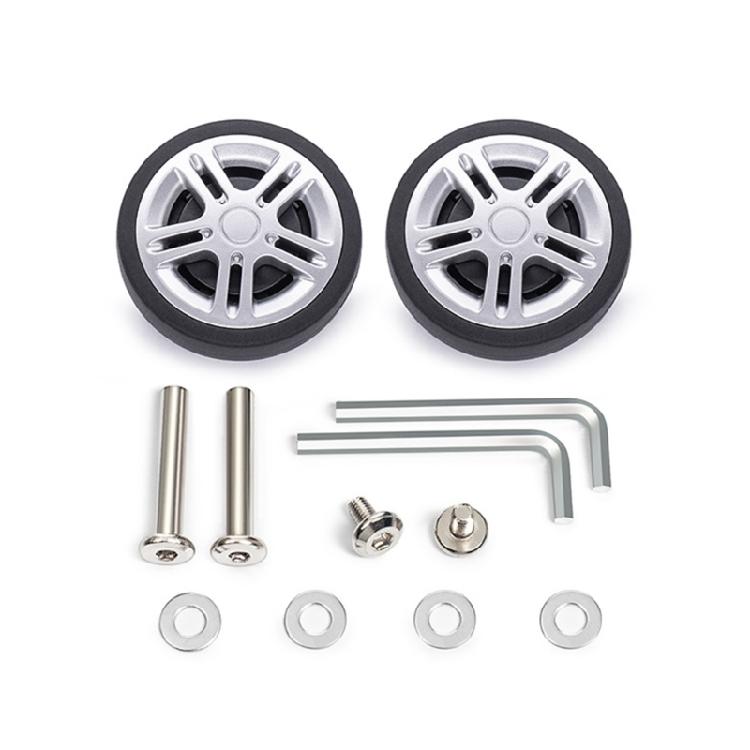 2PCS Plastic Suitcase Replacement Rollers Quiet Wheels Easy Install Assembly Practical Travel Luggage Casters