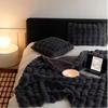 Cozyglam Soft Fluffy Plush Blanket for Bed, Bedspread Gray