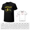 Laufender Mann Airwalk Schuhe Skateboard Design Classic TShirt Graphics Oversizeds Black T Shirts for Men