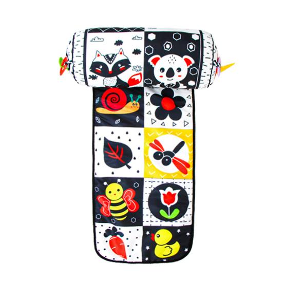 Toddler Pillow Sensory Development Comfortable Visual Stimulation Fine Sports Skills Relieve Gum Discomfort Head Up Training Mirror Toy