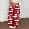 Women's Casual And Fashionable Elastic Waist Loose Wide Leg Pants