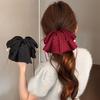 Korean Black Red Pearl Bow Hair Clips Shark Hair Claw Clip Hairpins Spring Clip  Ponytail Barrettes Hair Accessories