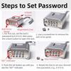 Zinc Zinc Alloy Combination Padlock 4-Digit Number Drawer Cabinet Lock Password Code Locks  Gate Hasp Storage
