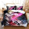 Cool Fate Series Saber Artoria Excalibur Knight HD Print Bedding Set Duvet Cover + 2 Pillowcases Polyester Anime Room Decor