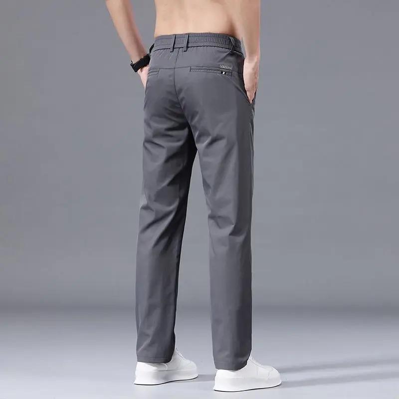 2026 Spring Summer Men Business Casual Pants Men Classic Solid Color Pants Men Fashion Black Pants Men Joggers Slim Trousers
