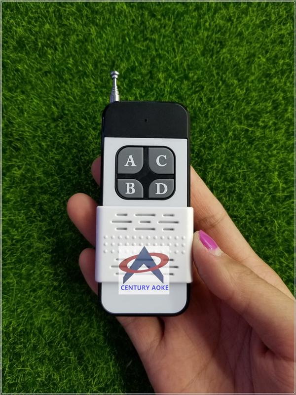 High-Power Long-Distance 4-Channel Remote Control with Push Cover No