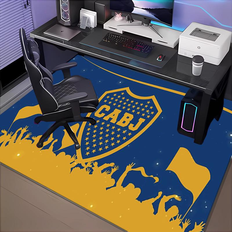 1PC Boca Juniors Crest Design Rug Game Carpet, Floor Mat for Bedroom Living Room Entryway Rug, Home Decor Idea Gift for Christmas birthday