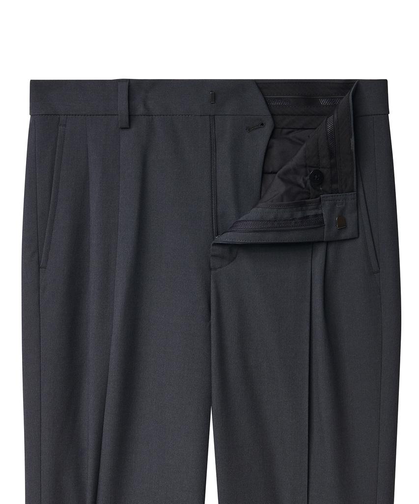 MUSINSA STANDARD Real Wide Belted Slacks [Gray]