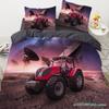 Tractor King Queen Duvet Cover Kids Car Excavating Machinery Bedding Set Farm Vehicle Tool Quilt Cover Polyester Comforter Cover
