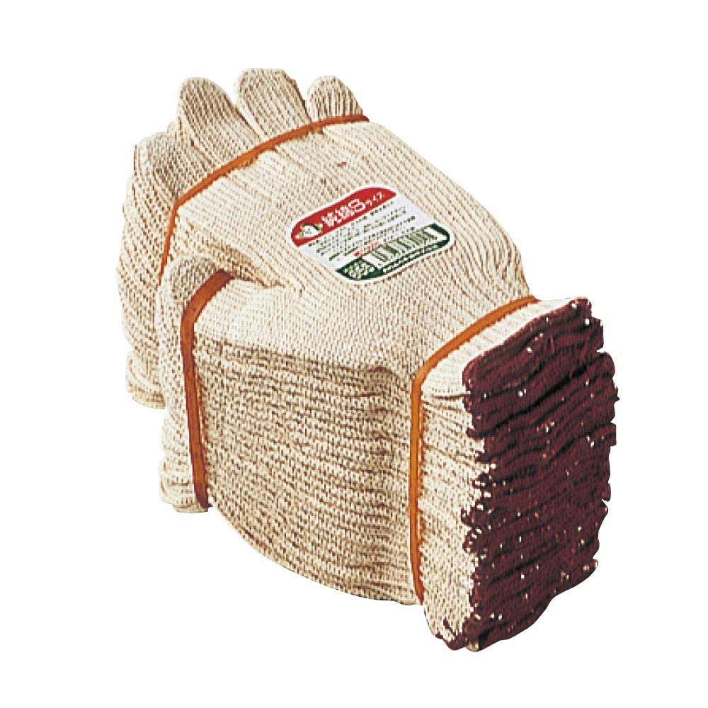 Otafuku Work Gloves Made in S Gloves, Women's [100% Cotton, Japan, Approx. 650g/Dozen] #655 [12 Pairs]