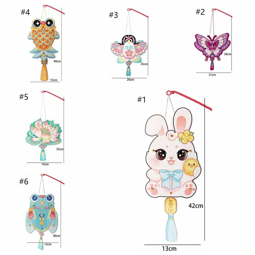 Paper Children's Hand-held Lanterns Portable Chinese Style Lantern  Children Gift