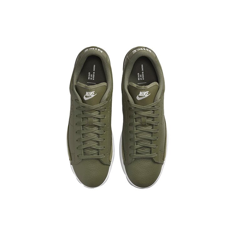 Nike Blazer Low X Medium Olive Men Sneakers Green Sail White DA2045-201