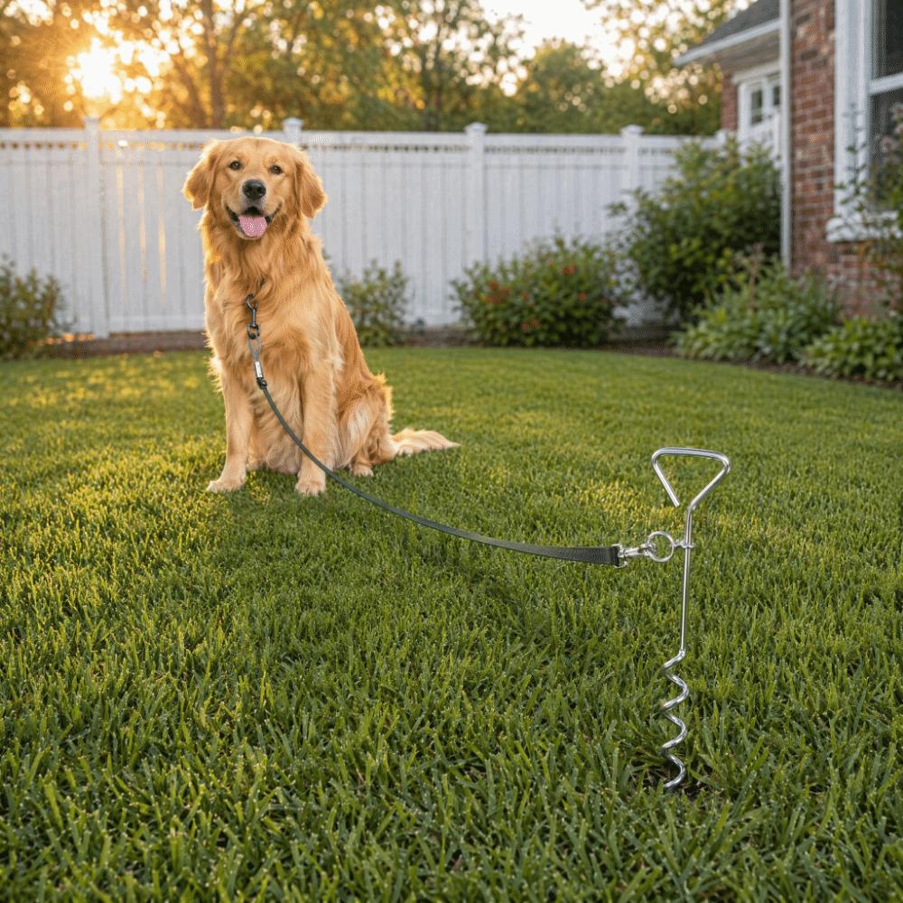 Rust-Proof Dog Ground Anchor Reinforced Dog Tether Stake Ground Spike Dog Stake Beach