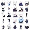 50 Gojo Satoru Stickers: Waterproof Jujutsu Kaisen Anime Decor for Notebooks, Phone Cases, and Thermos Cups.