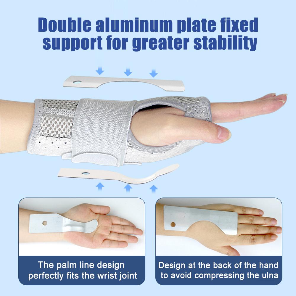 Wrist Brace Carpal Tunnel Right Left Hand Night Wrist Sleep Supports Splints Arm Stabilizer Compression Sleeve Adjustable Straps