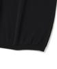KNITTED Shellon Cooling Single Crop Henley Neck Knit Black