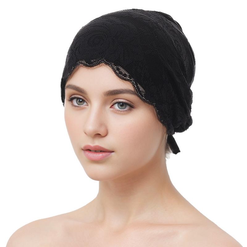 Modal Cotton Lace Bottom Hat Baotou Hat Muslim Hat 