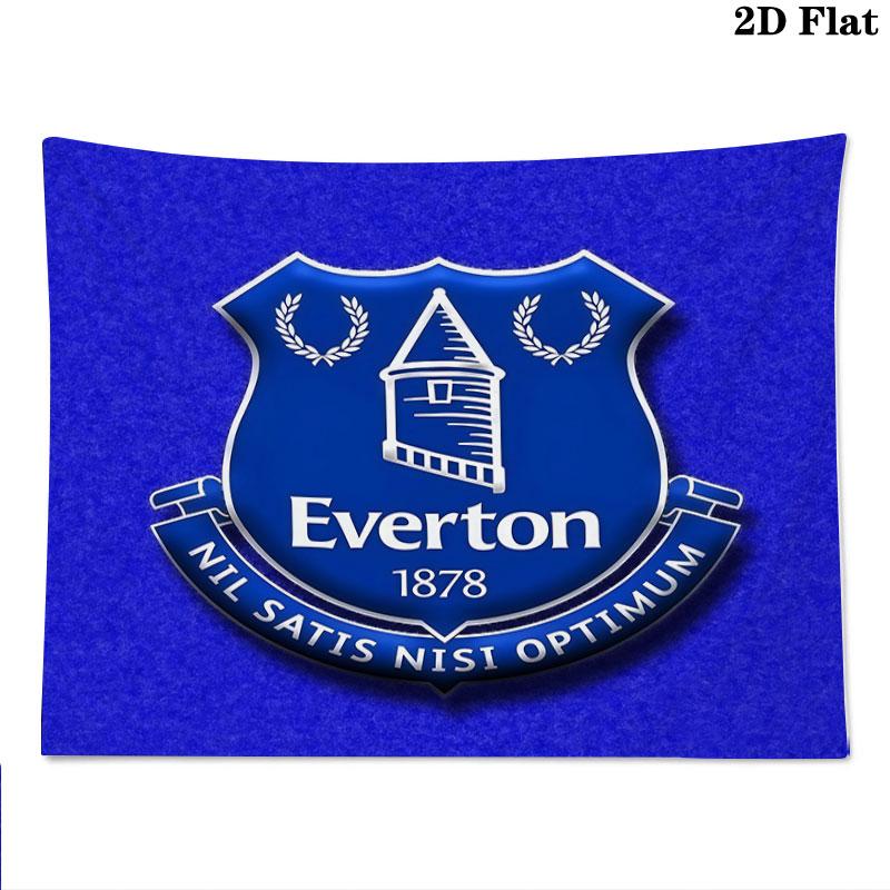 Everton F.C Wall Tapestry Aesthetic Wall Hanging Printed Fabric Blanket Decorative Tapestries for Bedroom Living Room Home Decor