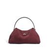 Brown Suede-Finish Cowhide Handbag – Minimalist, Lightweight, and Elegant Shoulder Bag for Women