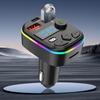 FM Transmitter Bluetooth-Compatible 5.3 Support TF Card U Disk Car Charger Dual USB Type C Cell Phone Charger Car FM Transmitter