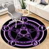 1pc Witchcraft Magic Office Round Area Rug,  Mat Suitable ForOffice, Under Office Chairs Bedroom Living Room Home Decor, Room Deco