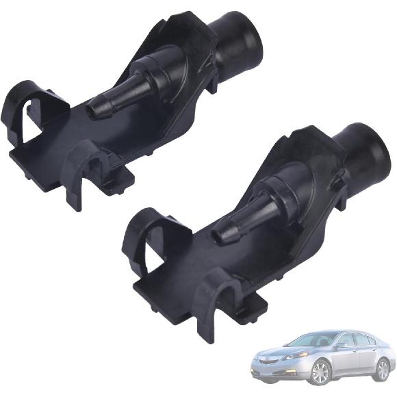 Пара форсунок омывателя лобового стекла 76810-TK4-A11 Совместимо с Acura MDX 2017-2020 / TL 2009-2014 Черный
