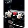 Car Aromatherapy Super Cute Happy Take off Puppy Dog Car Vent Central Control Interior Hand Painted Fragrant Stone Gift