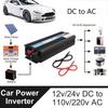 4000/5000W Peak Car Power Inverter Voltage Transformer Converter Car Inverter Solar Inversor DC12/24V To AC110V/220V