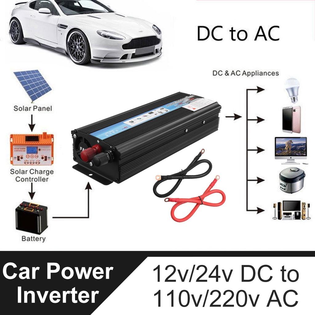 4000/5000W Peak Car Power Inverter Voltage Transformer Converter Car Inverter Solar Inversor DC12/24V To AC110V/220V