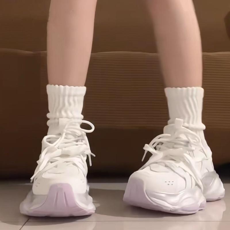 Dopamine women's shoes dad shoes women's spring new versatile casual niche lightweight sports shoes