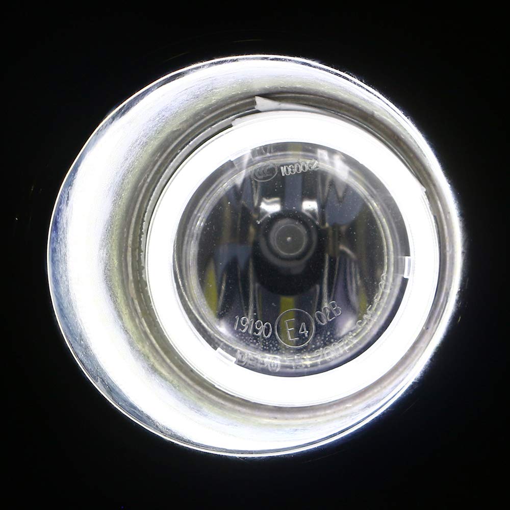 YongMing COB Tintenfischring Weißes LED-Scheinwerfer-Nebelscheinwerfer 70MM 45 Reihen Diffusorabdeckung mit Vorschaltgerät 2 Stück