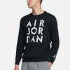 Jordan Alphabet Print Crew Neck Sweatshirt Men Tops Black CK1355-010
