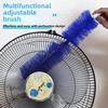 Fan Dust Brush–No Disassembly,Deep Clean,Soft Bristles Non-Scratch,Adjustable Handle,Hanging Hole,Fast Dust Removal