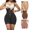 Hohe Taille Drei Reihen Schnallen Bauchkontrolle Po-Lifter Formende Bodysuit