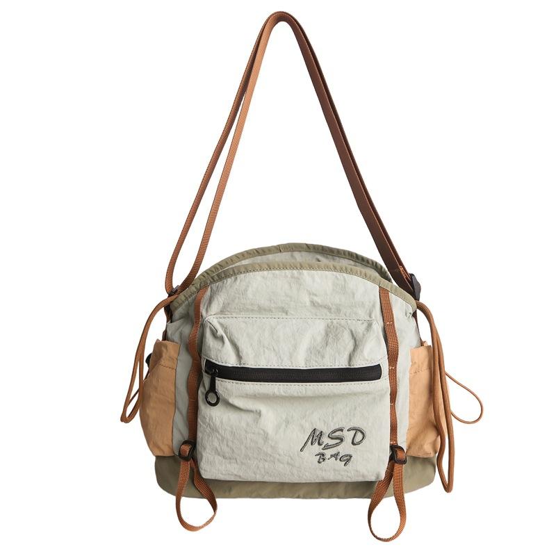 

Женская водонепроницаемая наплечная сумка Легкая мужская вместительная сумка кросс-боди зелёный