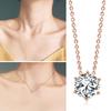 Fashion Crown Pendant Necklace for Women Retro Vintage Classic Rose Gold Cubic Zirconia Chain On Neck Trendy Jewelry N390