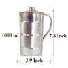 Steel Copper Luxury Design Jug Pitcher with Lid, Storage & Serving Water, Beneficial for Health, Volume-1000 ML