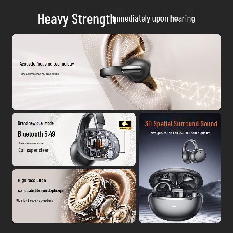 Yin Wang Si Open-Ear Sport Bluetooth Earbuds