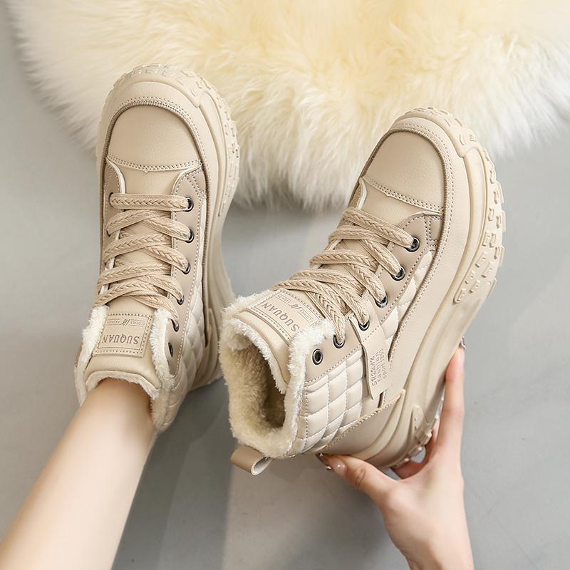 Broken Size Thickened Snow Boots New Winter Warm Cotton Shoes Velvet Dad Shoes