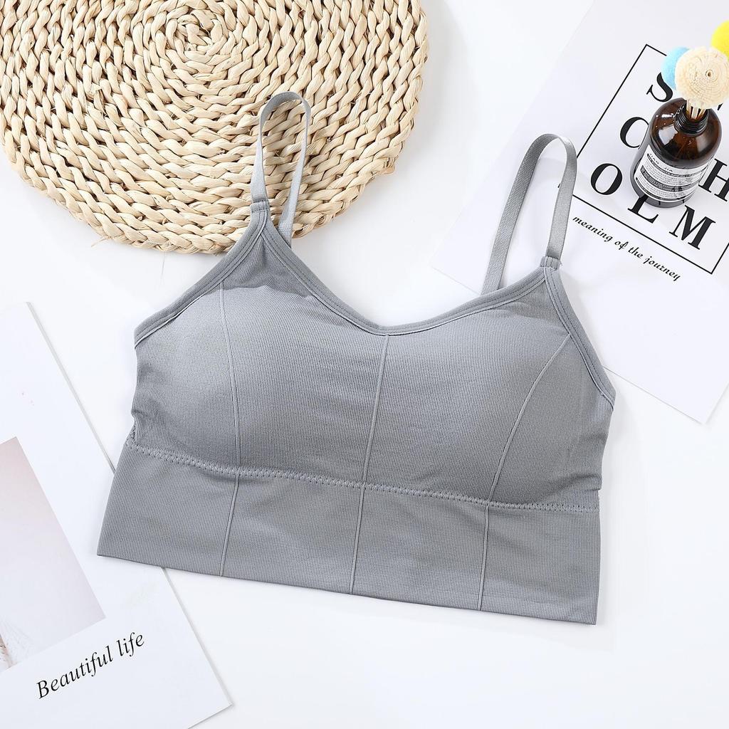 Yoga Bra Adjustable Strap Breathable Sports Push Up Bra Shockproof Padded Sports Yoga Top Athletic Gym Running Fitness Vest Bra